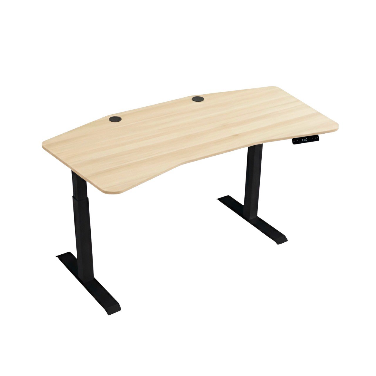 Стіл з електричним регулюванням висоти, двомоторний 3-ступеневий, із двома заглушками, 1800х900х638-1288 мм, НІКАН ГРУП (69914)